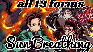 All 13 forms of the Sun Breathing Technique explained | Demon Slayer | Anime