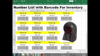 how to create barcode in excel 2019