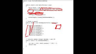 Java TurtleWithStaticMethod demo