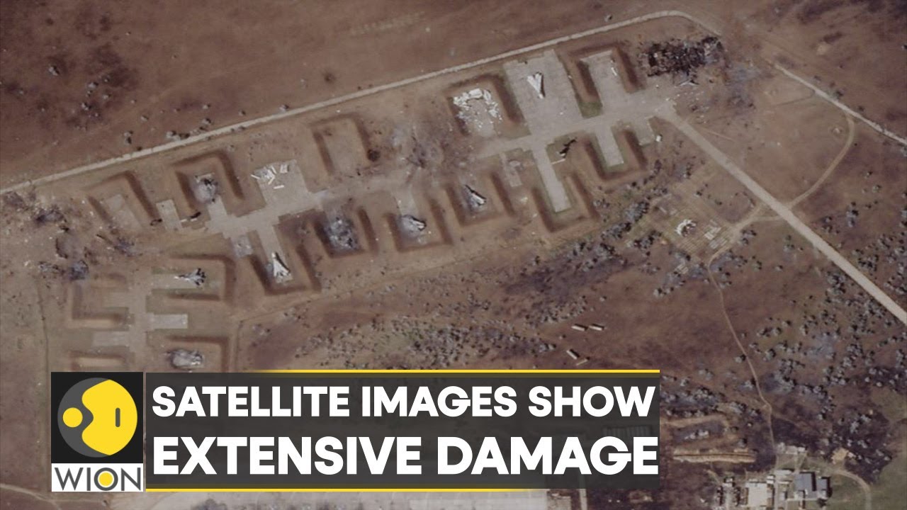 Aircraft Damaged, Patches Of Earth Scorched: Satellite Images Of Crimea ...