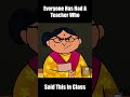 Everyone Has Had A Teacher Who Said This In Class #shorts #cartoon #childhood #school #animation