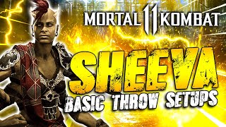 Mortal Kombat 11 SHEEVA TUTORIAL GUIDE - Variation 3 Throw Setups | MK 11 Sheeva Strategy Guide