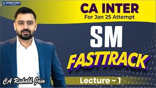 Lecture 01 | CA Inter Strategic Management Fastrack For Jan 2025 Exam | Chapter 1| #cainter