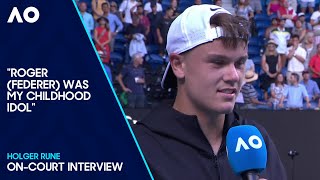 Holger Rune On-Court Interview | Australian Open 2024 First Round