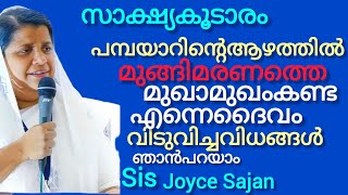 കുടുംബമായിപമ്പയാറ്റിൽമുങ്ങിഘേര മരണത്തെഅതിജീവിച്ച അനുഗ്രഹിക്കപ്പെട്ട സാക്ഷ്യം