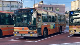 【路線バス走行音🚌】江ノ電バス 347 三菱KL-MP35JM(横浜200か1268) 走行音 大船駅東口〜天神橋間