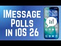 How to Send Polls in iMessage in iOS 26 (Full Guide)