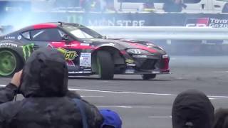 D1GP Daigo Saito Toyota Supra the car is on fire