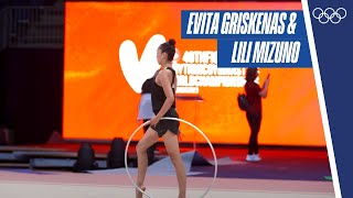 🇺🇸 USA's Evita Griskenas \u0026 Lili Mizuno at the World Championships 2023 I Valencia, Spain