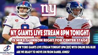 New York Giants Live Stream Tonight 8pm (EST) with Online Big Blue - Done with Daniel Jones?