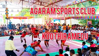 KSC KOOTHIRAMEDU VS AGARAM SPORTS CLUB KABADDI MATCH AT KOOTHIRAMEDU