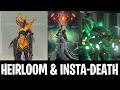 WARFRAMES THAT ARE GETTING NEW HEIRLOOM SKINS AND... INSTA-DEATH FEATURE? | JADE SHADOWS UPDATE