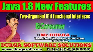 Java 8 New Features || BiConsumer || by Durga sir