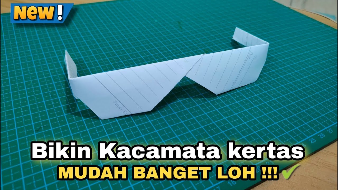 Cara Membuat Kacamata Dari Kertas Buku - YouTube