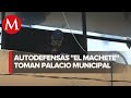 Continúa tomado el palacio Municipal de Pantelhó por grupo de autodefensas