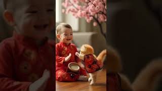 Kid's funny video #funnyvideo #kidsvideos #doglover #cute baby #funnyshorts #shorts #youtubeshorts