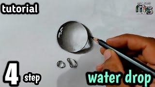 How to make water drop/ 4 step by step/ water drop बनाना सीखे आसानी से/ tutorial/by Mohit Sharma