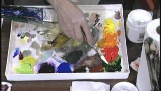 Acrylic Artist Jerry Yarnell explains his limited palette