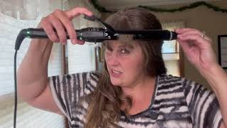 Using the Mint X-Long 1” barrel curling iron