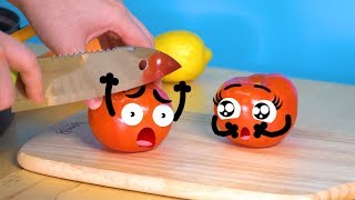 Secret Life Of Stuff Fruits And Vegetables Doodles Animation | 3D Cute Food Talking Things
