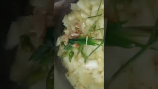 wax gourd (kumura) local herbs with fish  traditional boiled  dish