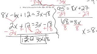 Equations Test Corrections