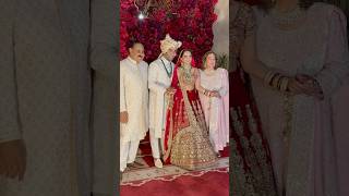 Aadar Jain \u0026 Alekha Advani Got Married \u0026 Poses With Family😍 #shorts #bollywood #wedding