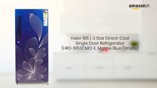 Haier 195 L 4 Star Direct-Cool Single-Door Refrigerator (HED- 20CFDS, Dazzle Steel)