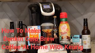 How Make Dunkin' Cold  Brew \u0026 Sweet Cream Cold Brew Coffee at Home ☕️