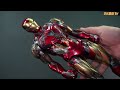 핫토이 아이언맨 마크85 배틀데미지 언박싱 u0026 리뷰 어벤져스 엔드게임 hottoys iron man mk85 battle damaged unboxing u0026 review