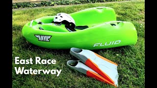 Fluid Anvil Riverboard - East Race Waterway in 4K - @Tentlifepro