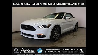 WHITE 2015 Ford Mustang  Review Sherwood Park Alberta - Park Mazda