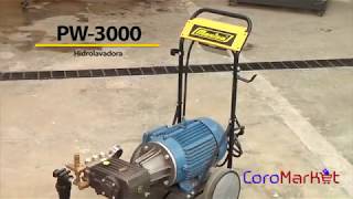 Hidrolavadora industrial 3000 PSI eléctrica para uso continuo