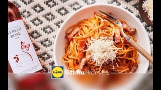 5 összetevős recept - Mautner Zsófi - Spagetti all'amatriciana | Lidl Konyha