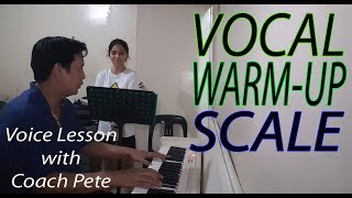 Vocal warm-up, Scale