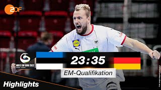 DHB-Team dreht erst spät auf | Estland – Deutschland 23:35 | Handball-EM-Quali – ZDF