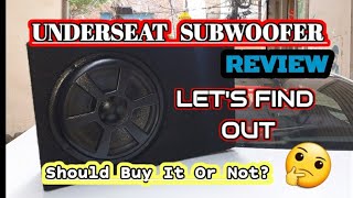 Under Seat subwoofer review Installation