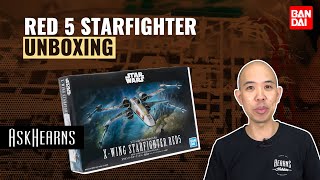 Bandai | 1/72 X-Wing Starfighter Red 5 Rise of Skywalker Plastic Model Kit Unboxing | #askHearns