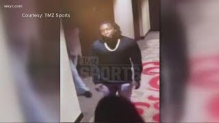 Video shows NFL star Kareem Hunt kicking, shoving woman