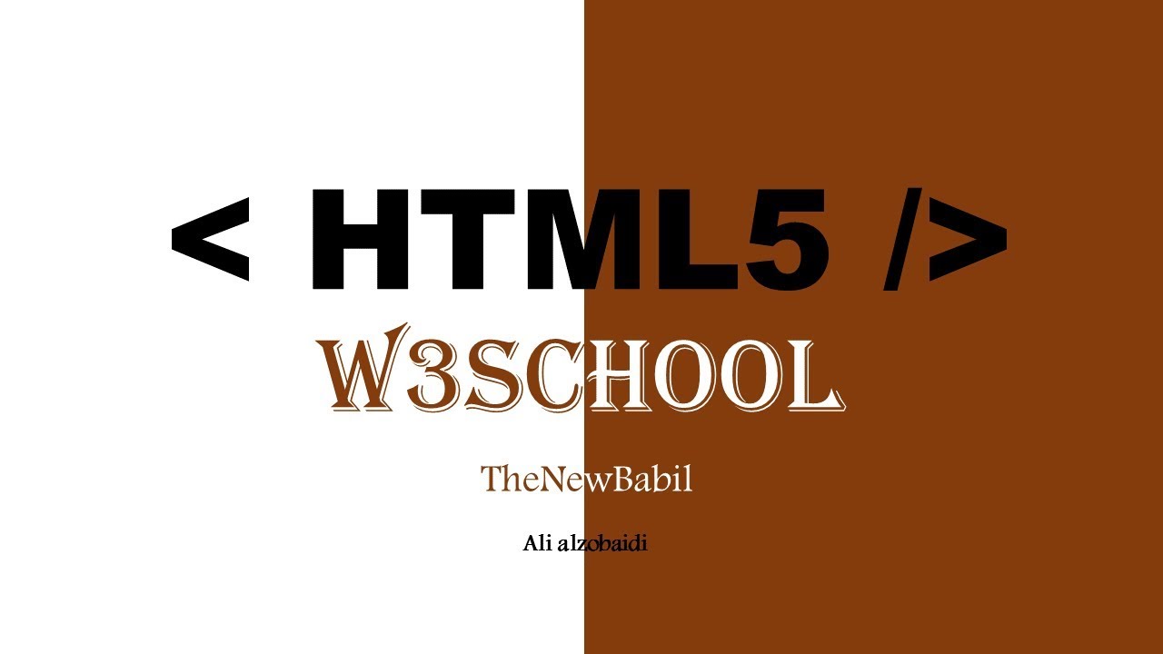 (4) Learn HTML5 Attributes W3school | كتابة اوامر صفات لغة Html - YouTube