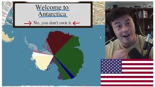 American Reacts Why is Antarctica Divided? | History Matters