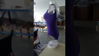 D007-6 Purple HDW DANCE Camisole Leotard with V Front/Back Ladies and Girls