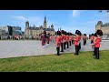 beautiful concert by the regimental bands on parliament hill in ottawa canada.