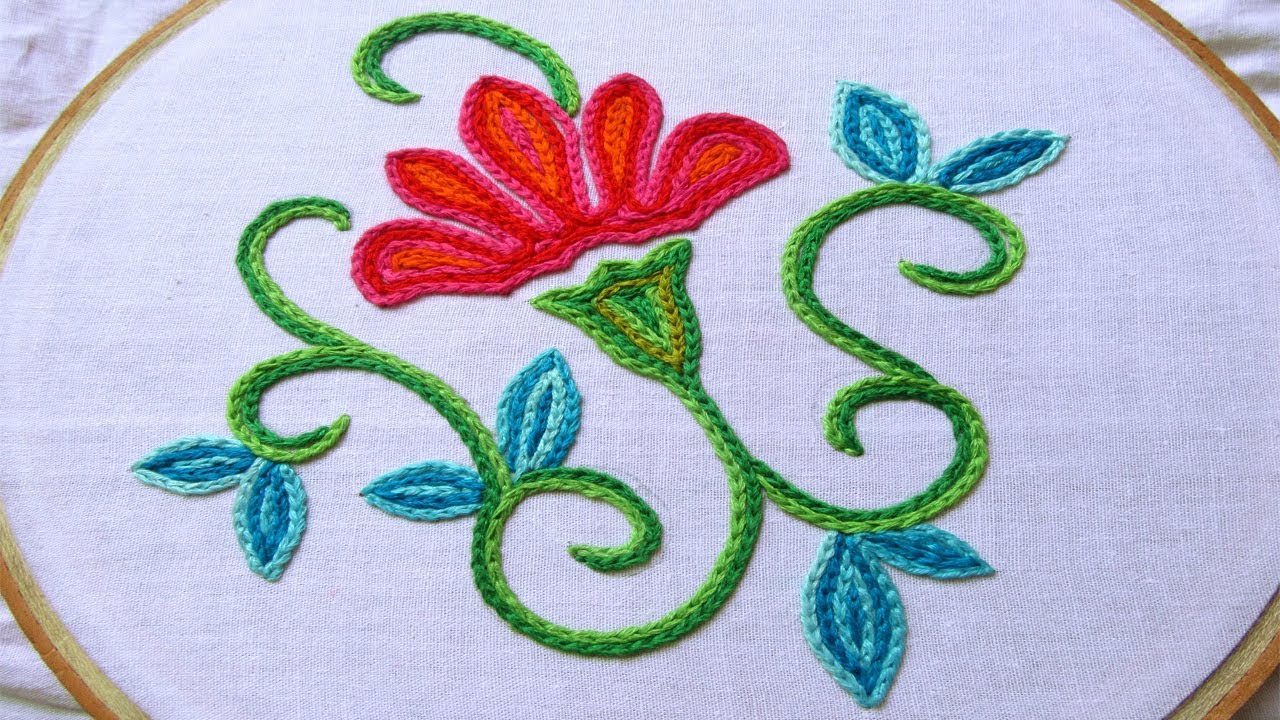 Hand Embroidery | Kashmiri/Kashida Embroidery With Chain Stitch | Hand ...