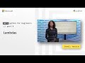 Lambdas | More Python for Beginners [4 of 20]