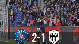 PSG vs Angers  2-1 Résumé et Tous les Buts (Ligue 1) HD