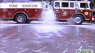 PaveDrain Testing with a Fire Truck