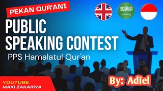 PSC || Public Speaking Contest (English)By: Adiel