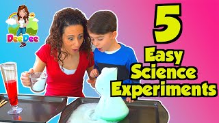 5 Easy Science Experiments for Kids with DeeDee | Learn at Home