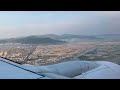 final approach into busan gimhae airport